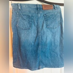 Marc By Marc Jacobs Blue Jean denim 20” Knee-Length Pencil Skirt sz2